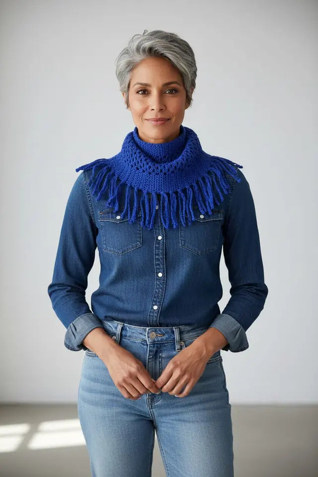 Bubbly Pattern Knitted Hole Design Mini Knit Magic Softness Scarves