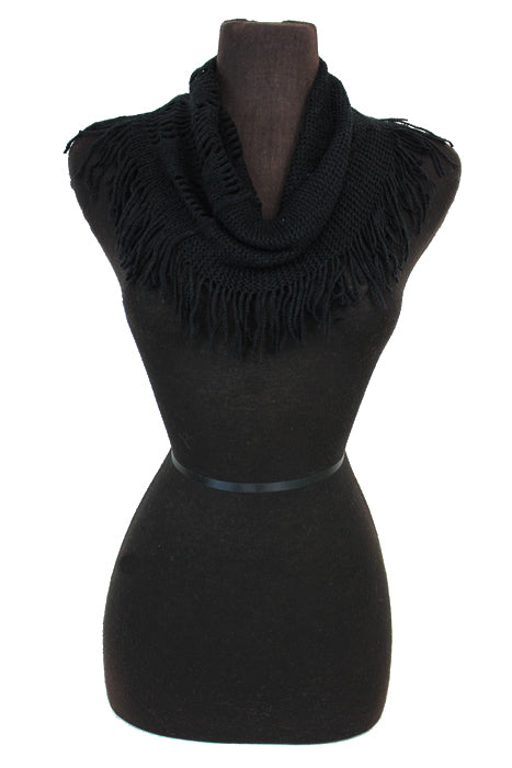 Hole Design Crochet and Knitted Soft Infinity Scarves