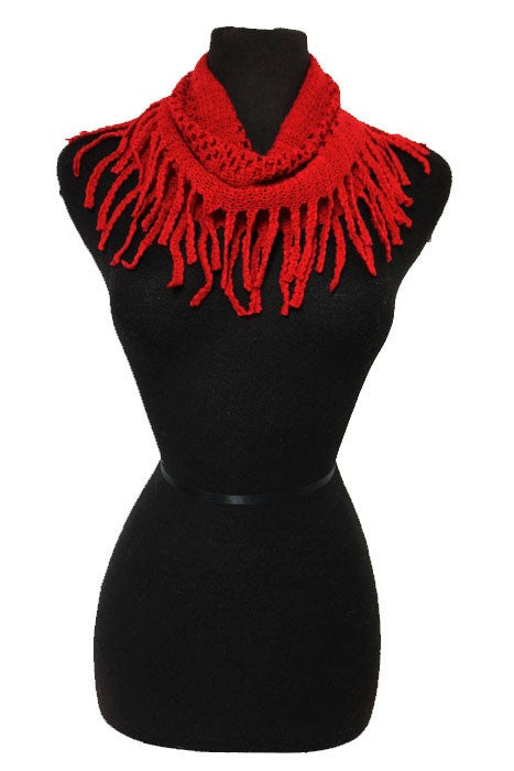 Bubbly Pattern Knitted Hole Design Mini Knit Magic Softness Scarves