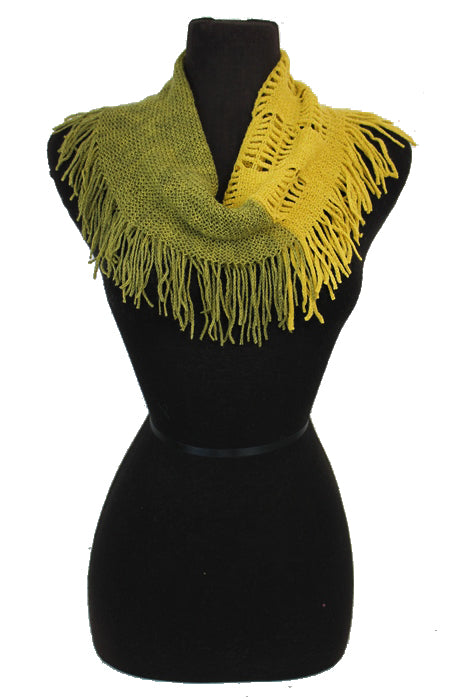 Hole Design Crochet and Knitted Soft Infinity Scarves