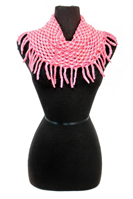 Angora Brushed Tiny Diamond Knitted Design Mini Magic Softness Scarves