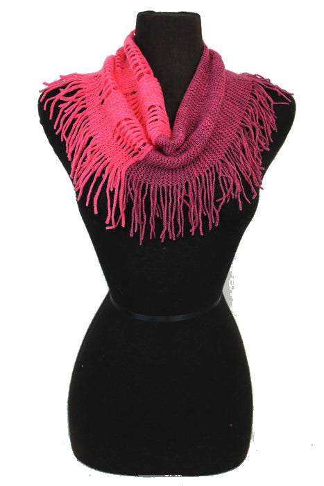 Hole Design Crochet and Knitted Soft Infinity Scarves