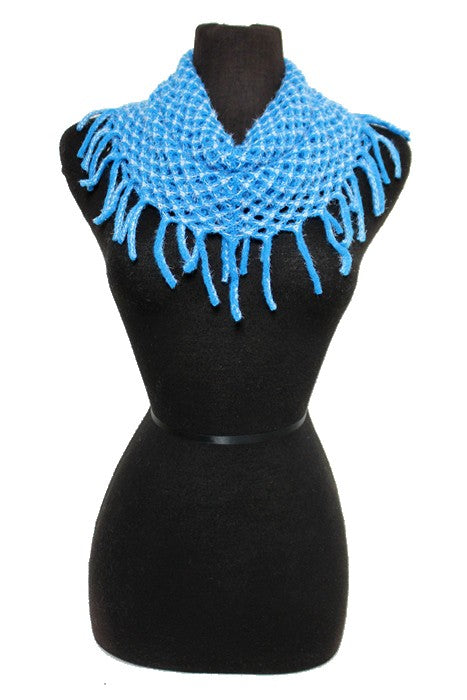 Angora Brushed Tiny Diamond Knitted Design Mini Magic Softness Scarves