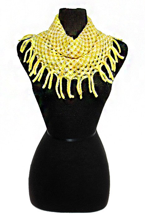 Angora Brushed Tiny Diamond Knitted Design Mini Magic Softness Scarves