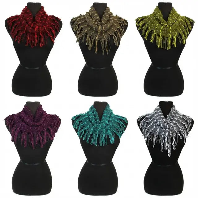 Crochet Dot Point Design Mini Magic Scarves